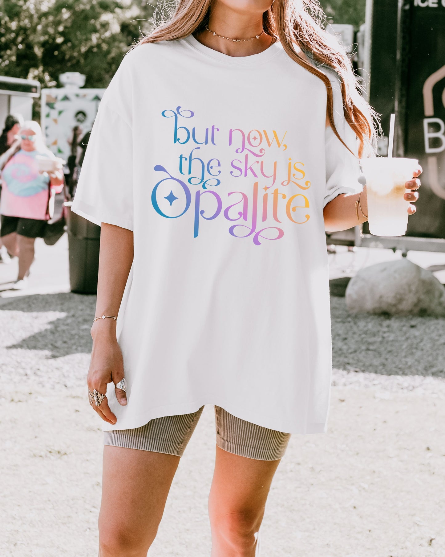 Opalite Showgirl T-Shirt – Comfort Colors Gradient Aesthetic Tee