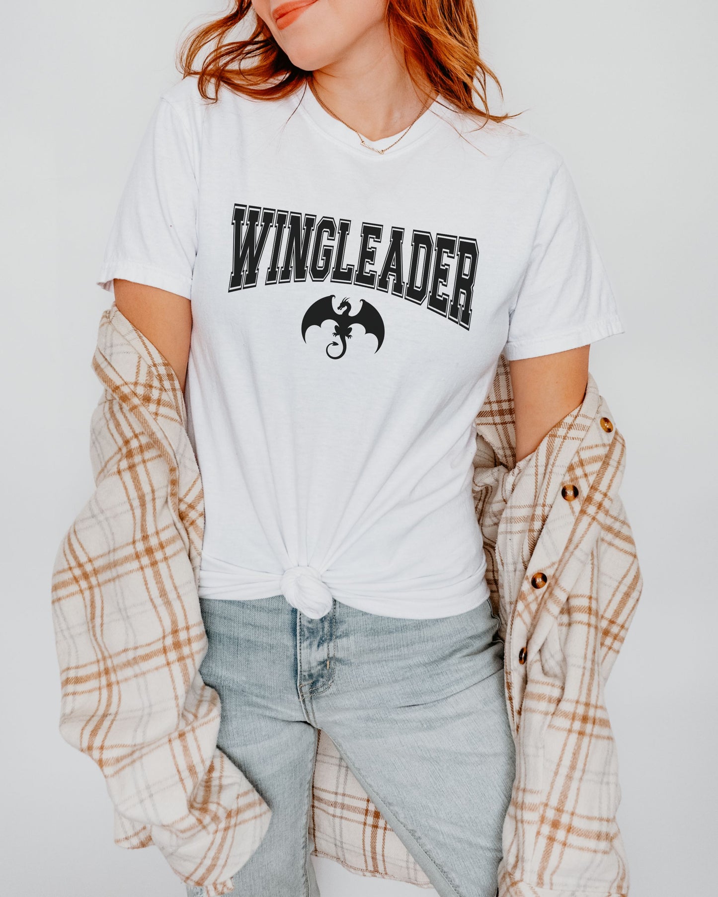 Wingleader T-Shirt – Comfort Colors Bookish Fantasy Dragon Tee