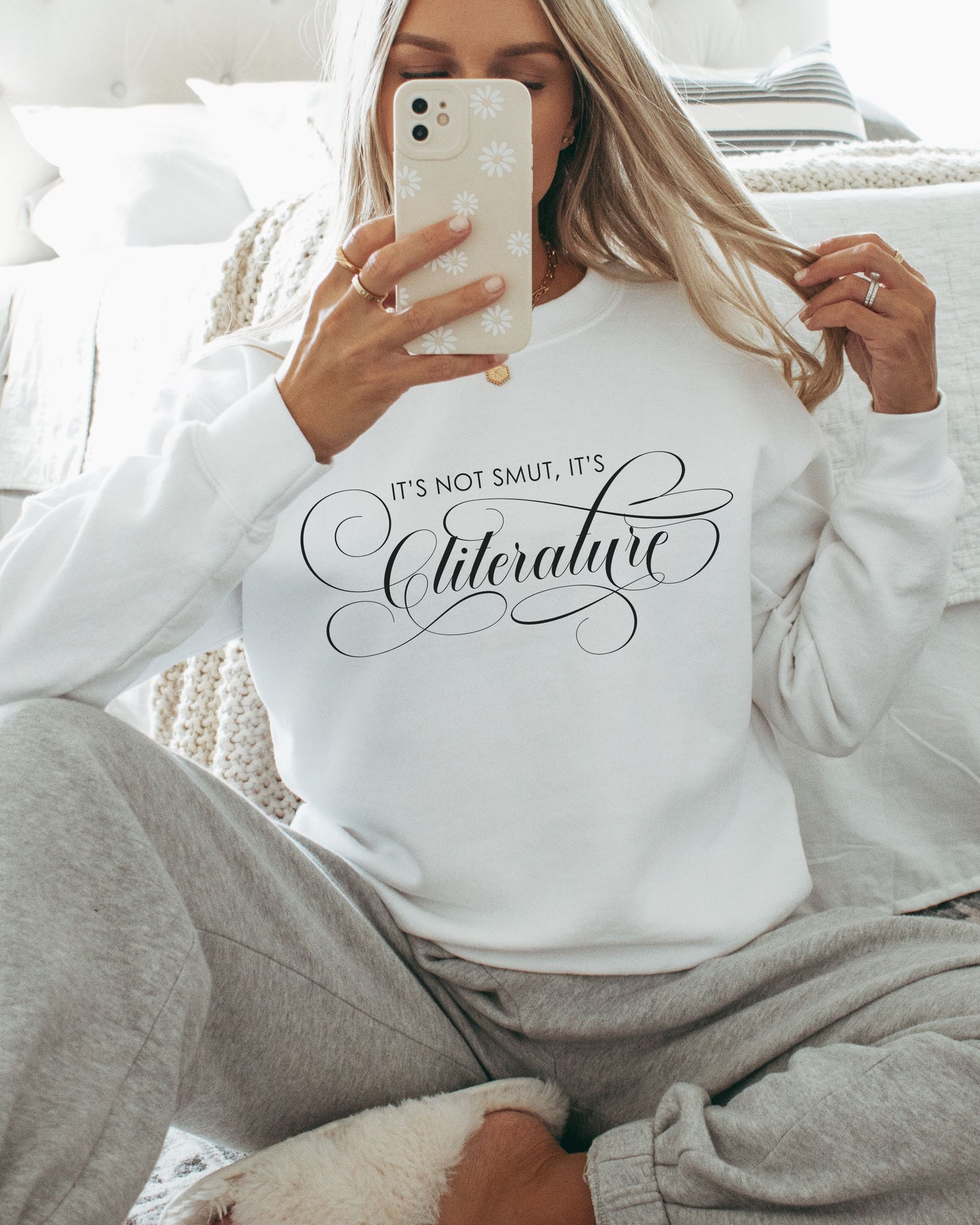It’s Not Smut, It’s Cliterature Sweatshirt – Bookish Graphic Crewneck