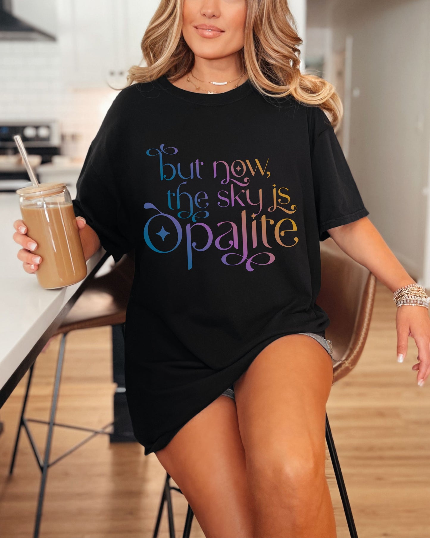 Opalite Showgirl T-Shirt – Comfort Colors Gradient Aesthetic Tee
