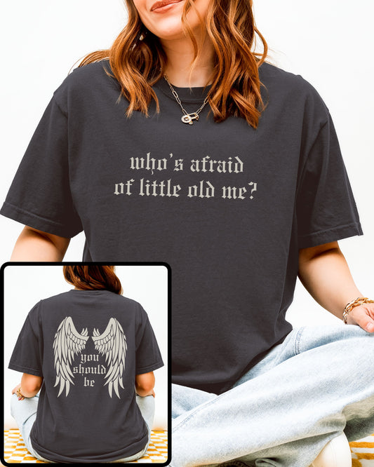 soft vintage comfort colors shirt with front and back design
