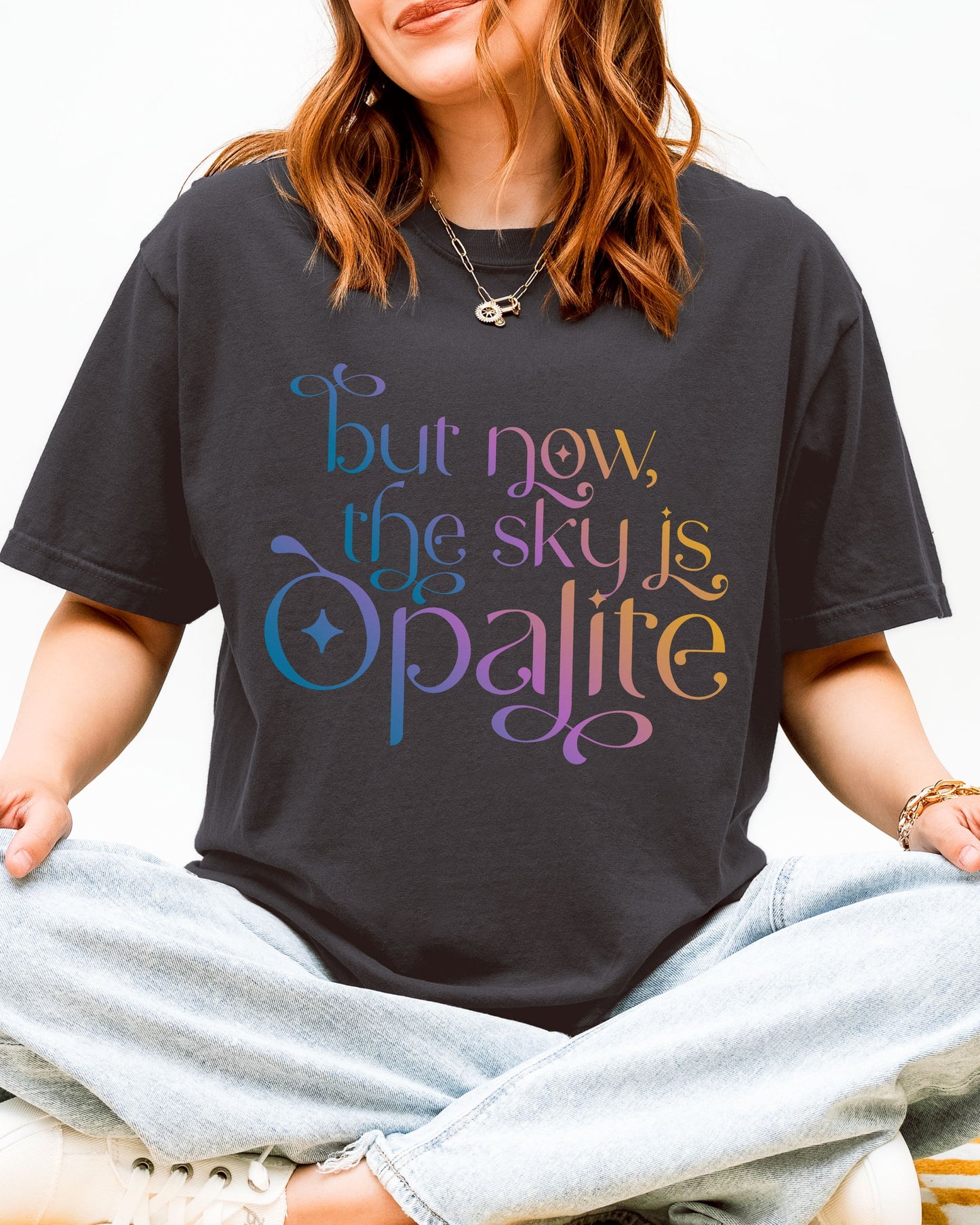 Opalite Showgirl T-Shirt – Comfort Colors Gradient Aesthetic Tee