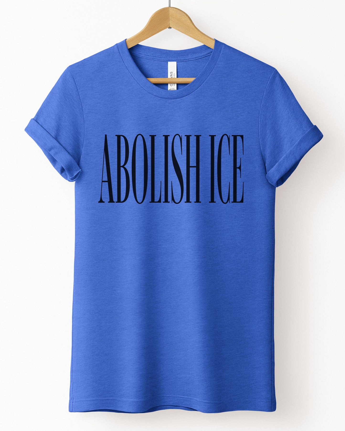 Abolish ICE T-Shirt — Political Statement Tee for Immigration Justice Activists