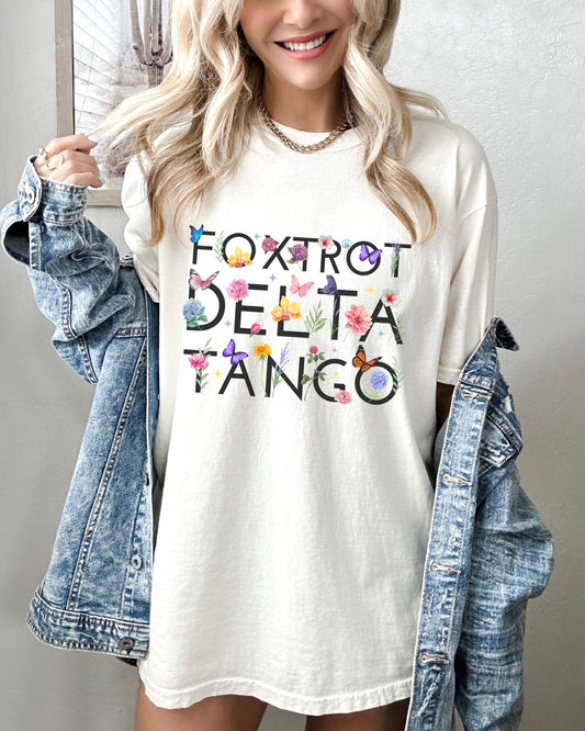 Foxtrot Delta Tango T-Shirt – Graphic Comfort Colors Tee