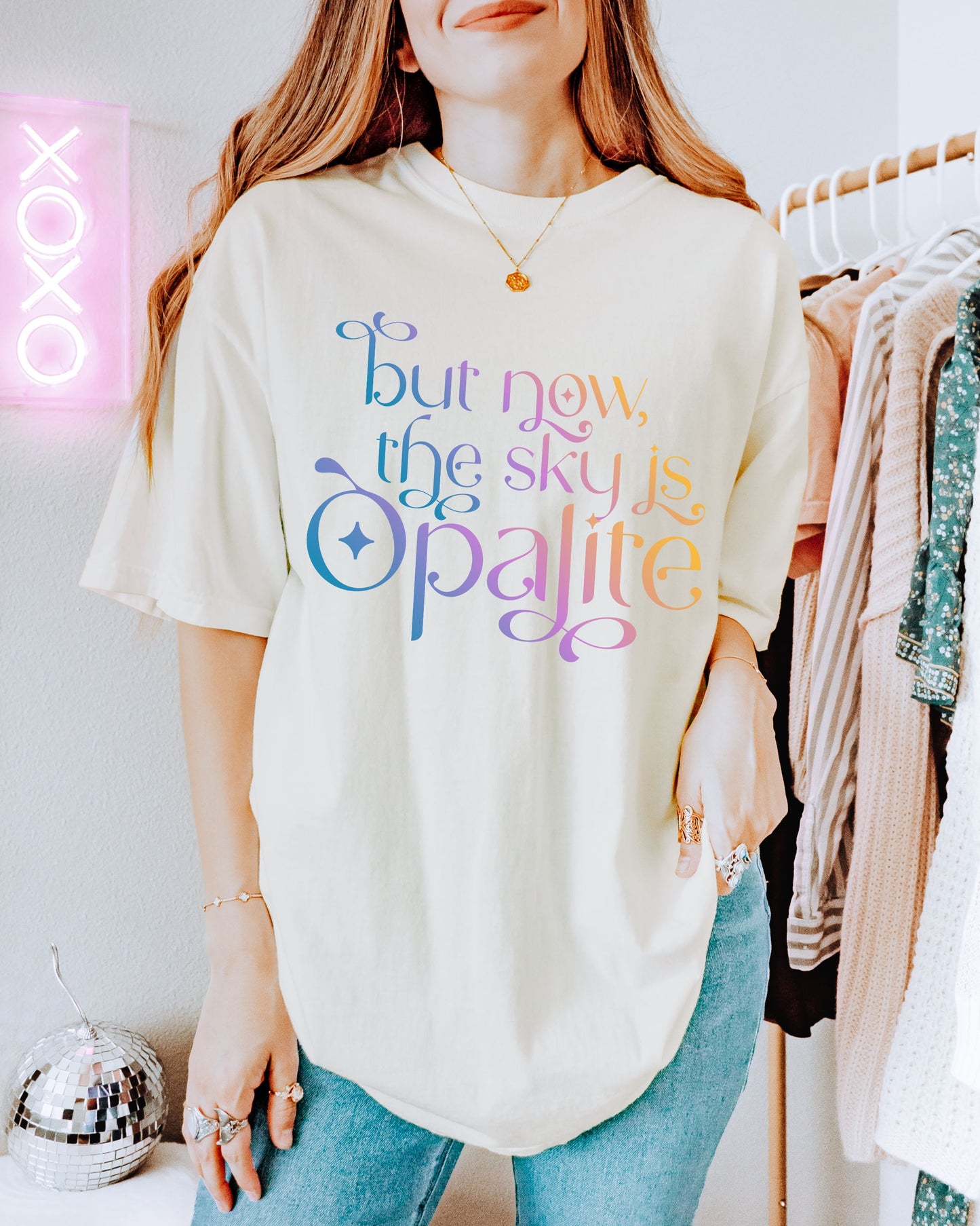 Opalite Showgirl T-Shirt – Comfort Colors Gradient Aesthetic Tee