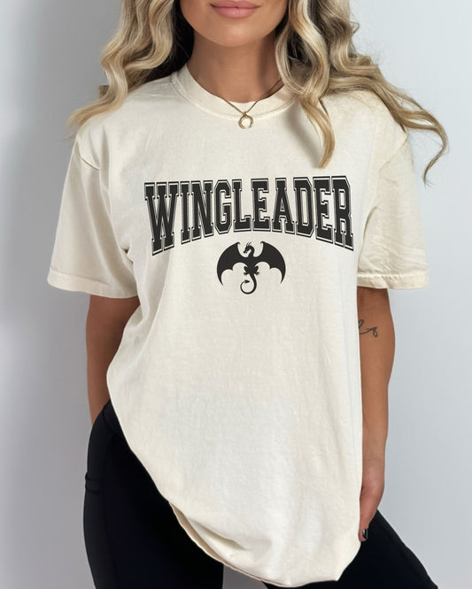 Wingleader T-Shirt – Comfort Colors Bookish Fantasy Dragon Tee