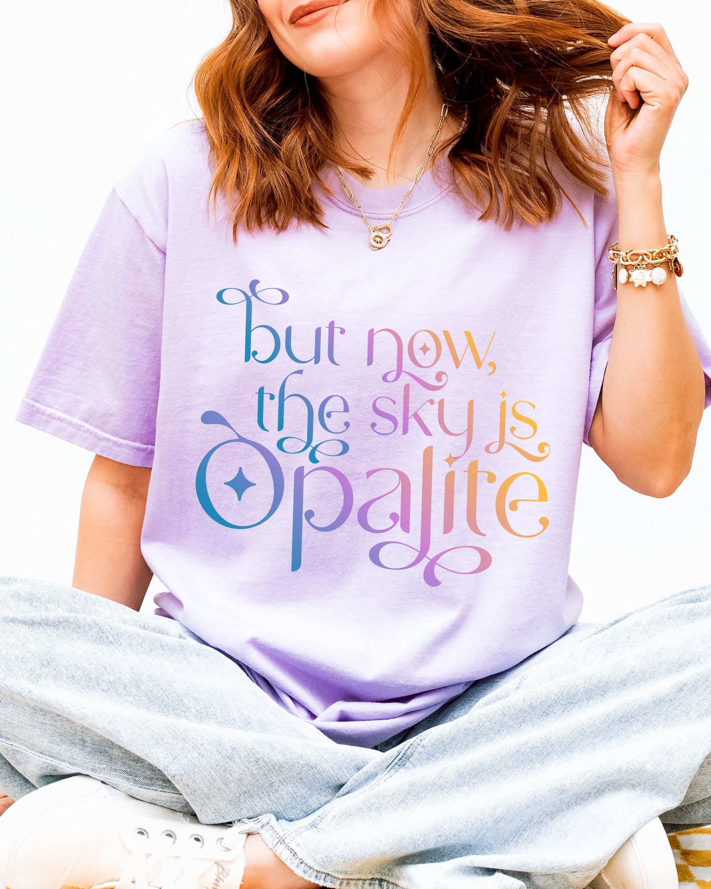 Opalite Showgirl T-Shirt – Comfort Colors Gradient Aesthetic Tee